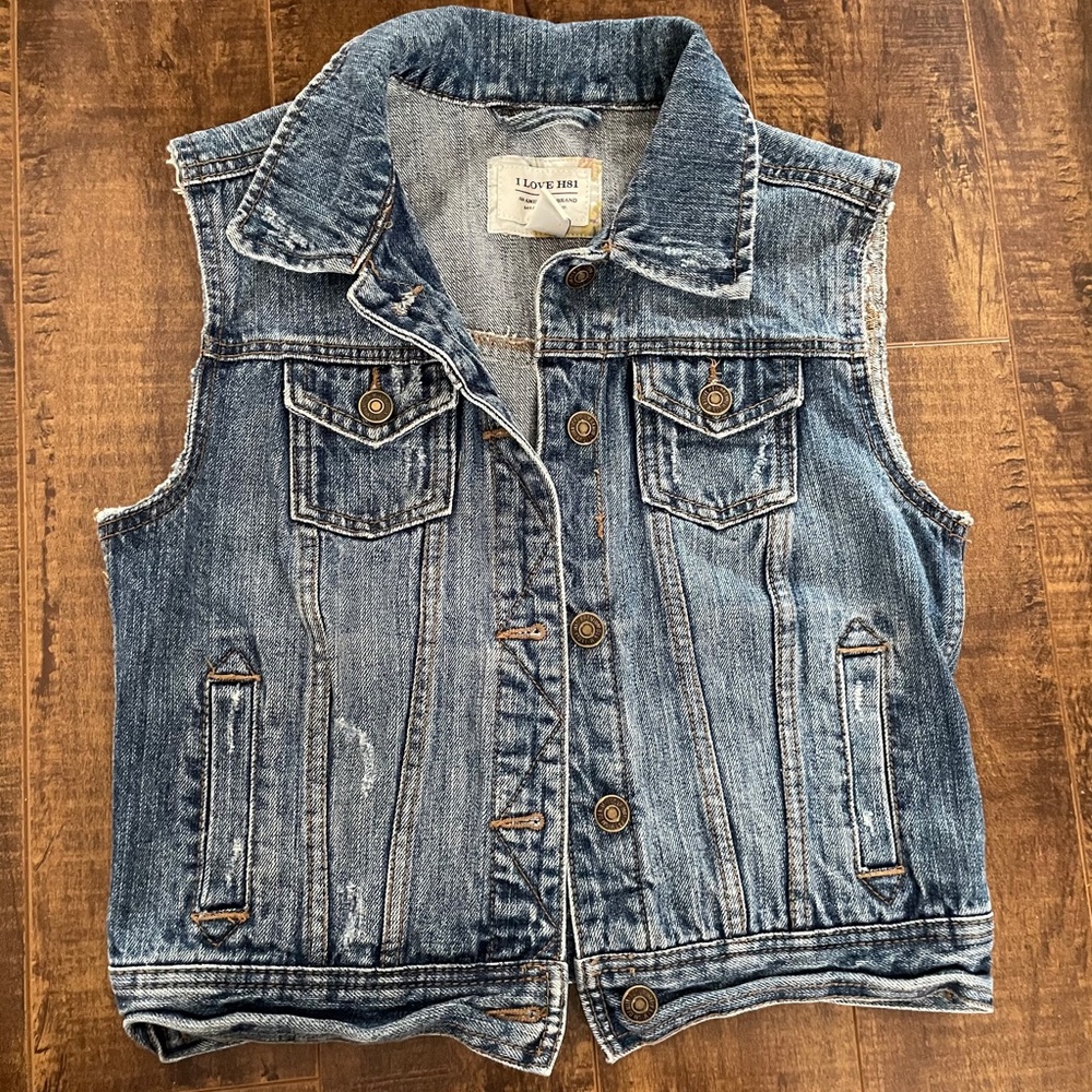Blue Jean jacket vest